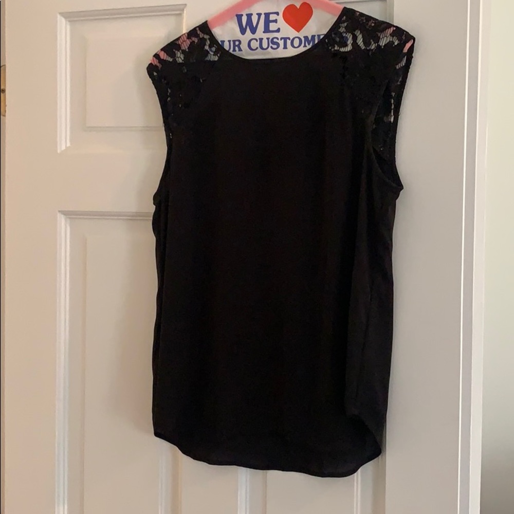 JCrew black silk blouse, size 8